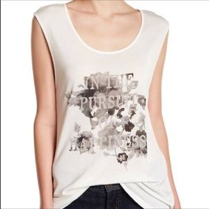 NWOT Haute Hippie Graphic Tank Top Sz Med